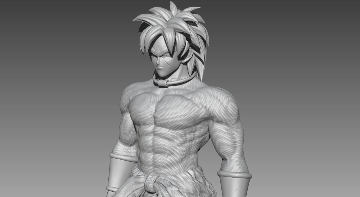 Broly DG super 3D print model_7