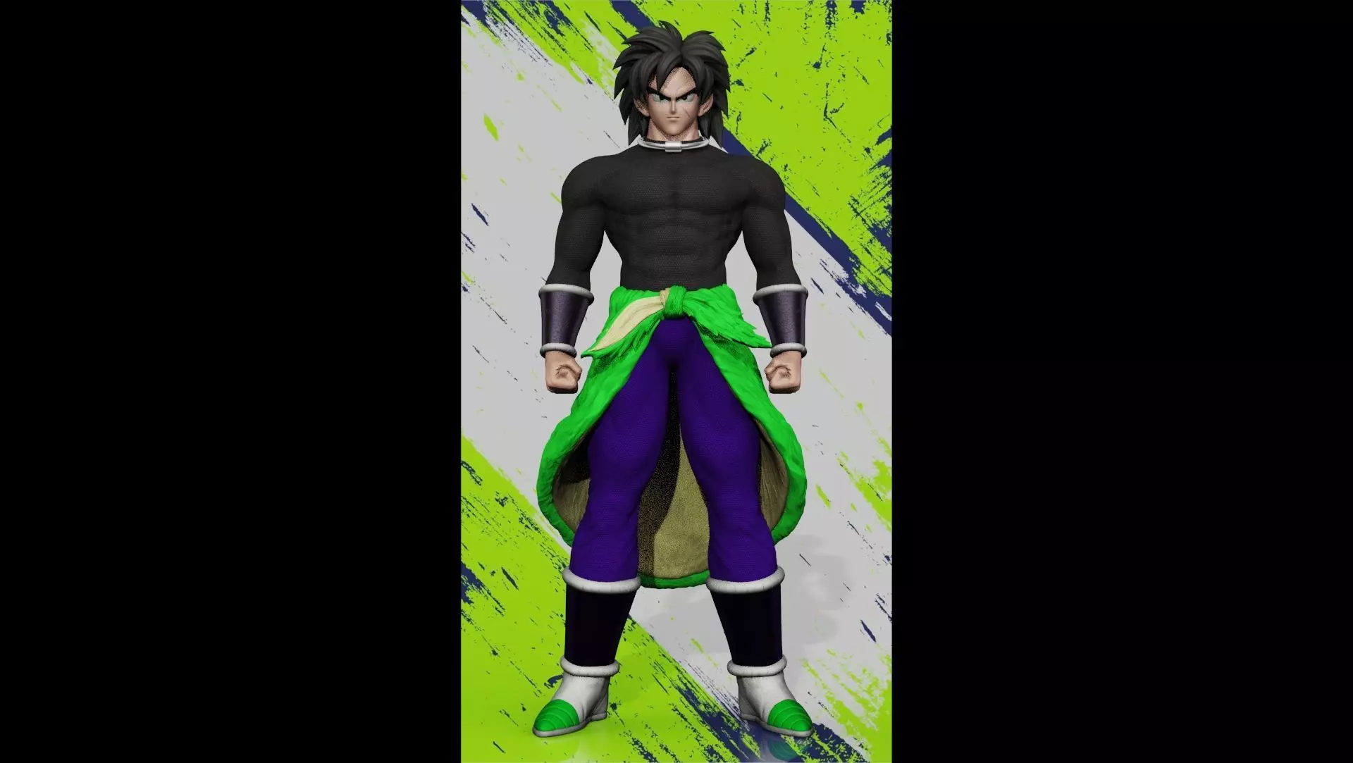 Broly DG super 3D print model_0