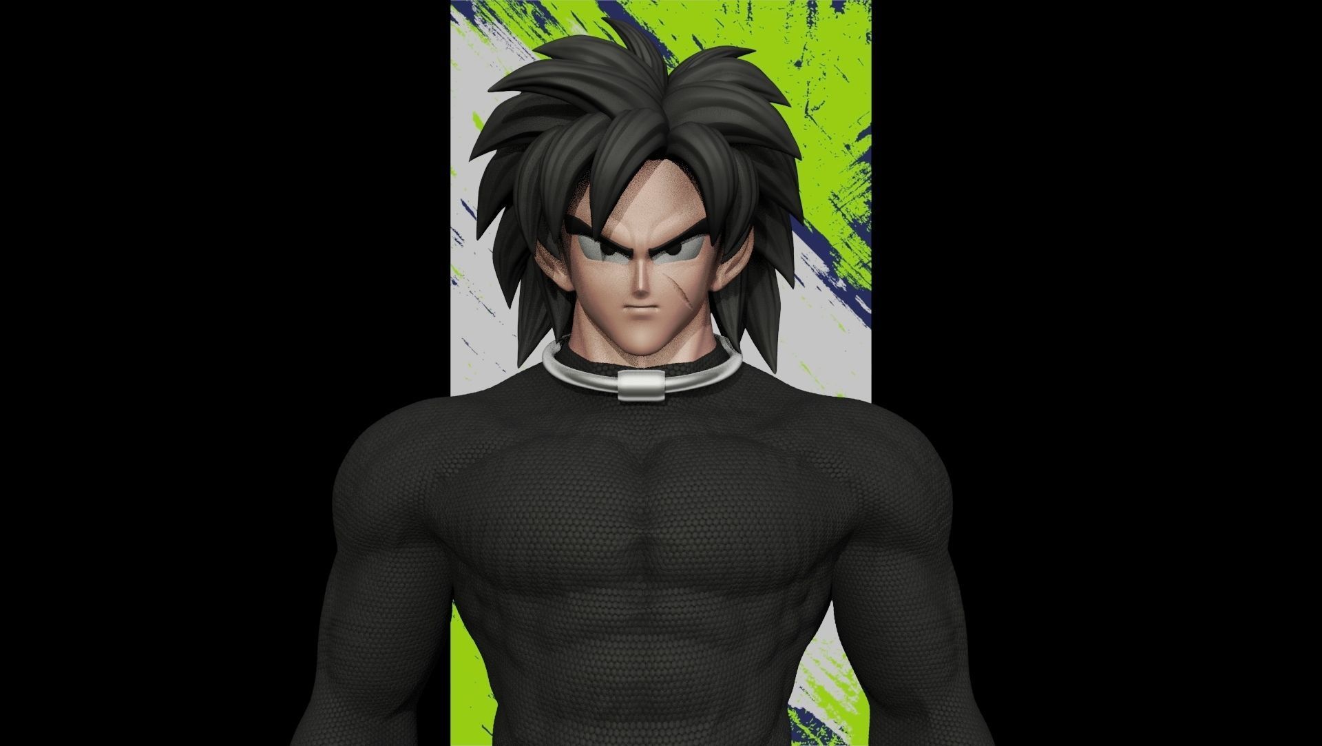 Broly DG super 3D print model_4