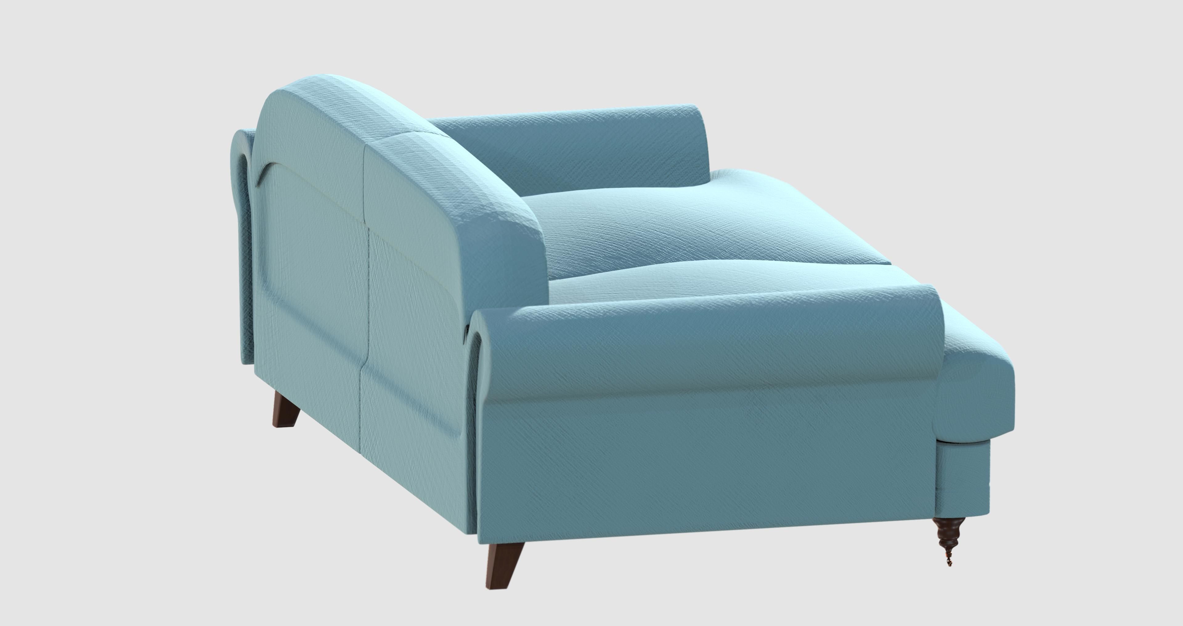 Light green basic sofa Low-poly 3D model_1