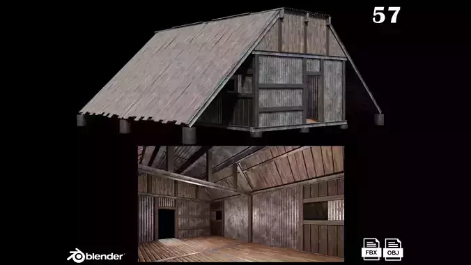 Medieval Houses 57- 4K Textures Game Ready