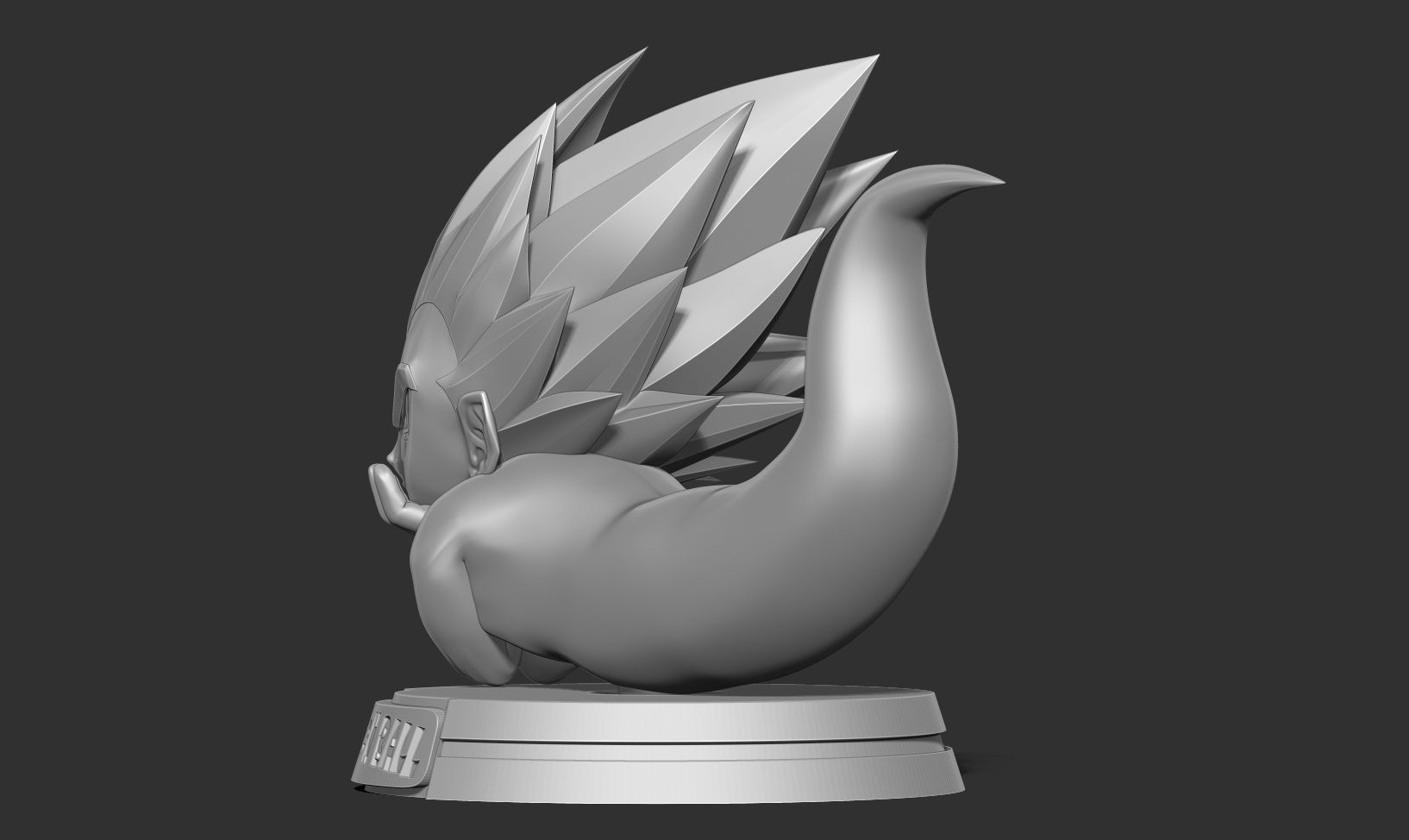 Ghost Gotenks resting 3D print model_8