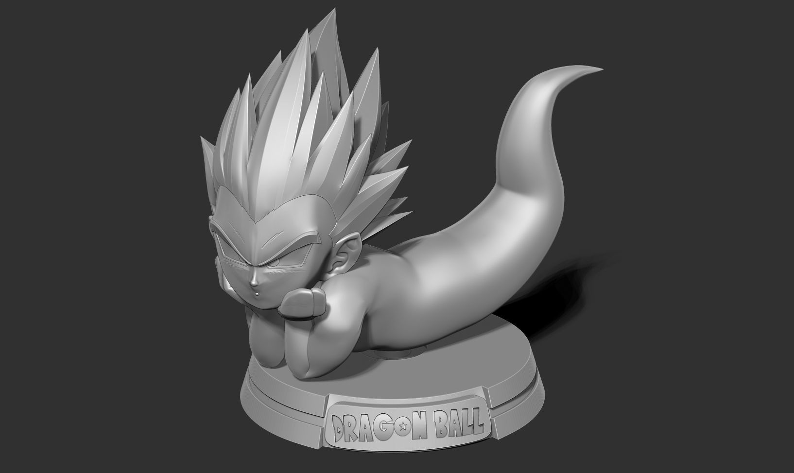 Ghost Gotenks resting 3D print model_16