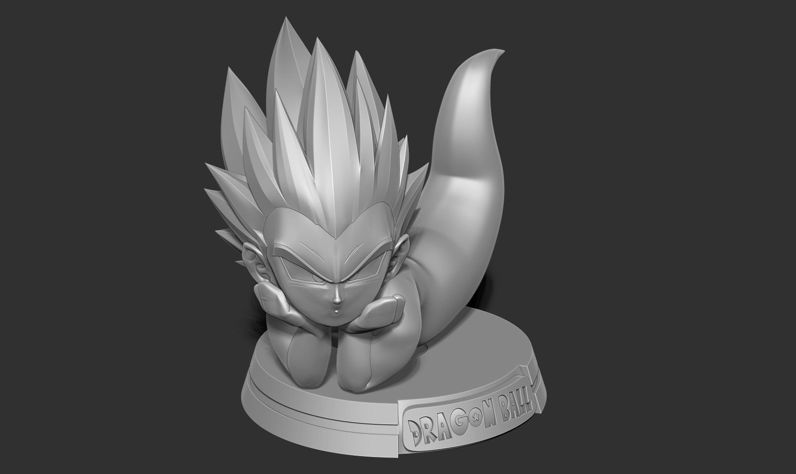 Ghost Gotenks resting 3D print model_18