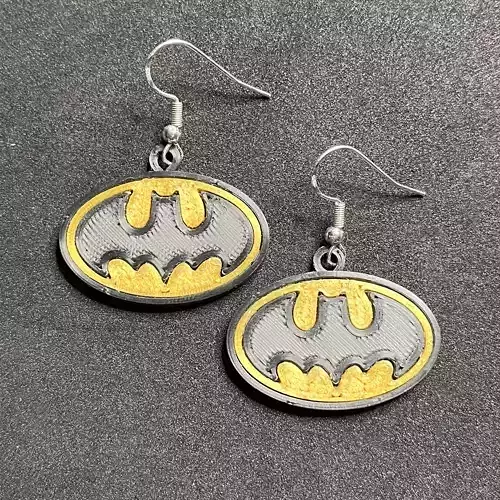 Batman Logo Earrings