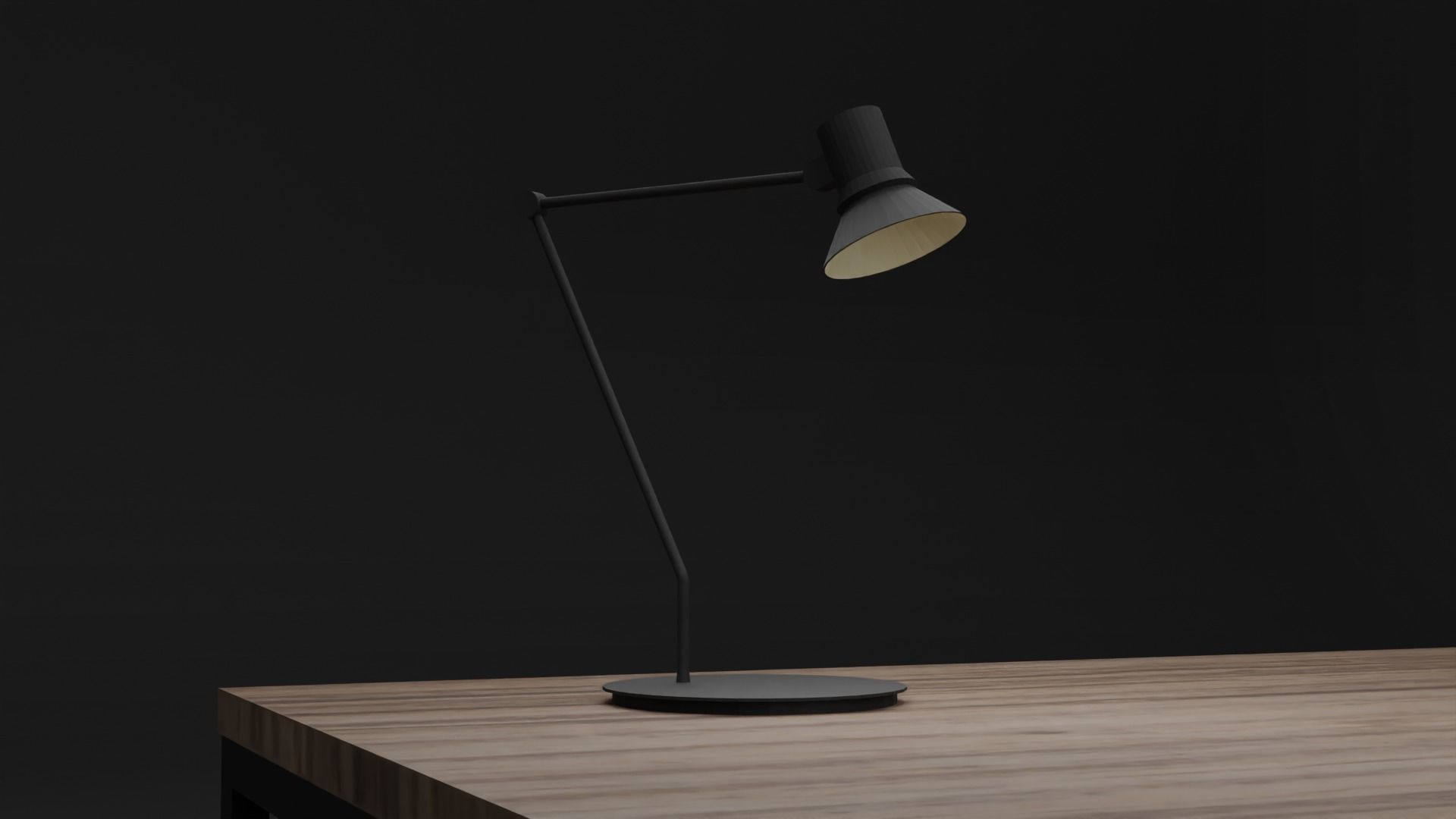 Low Poly office table Free low-poly 3D model_7