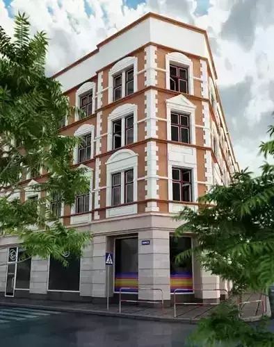 Ordinary Building Scene 3D model
