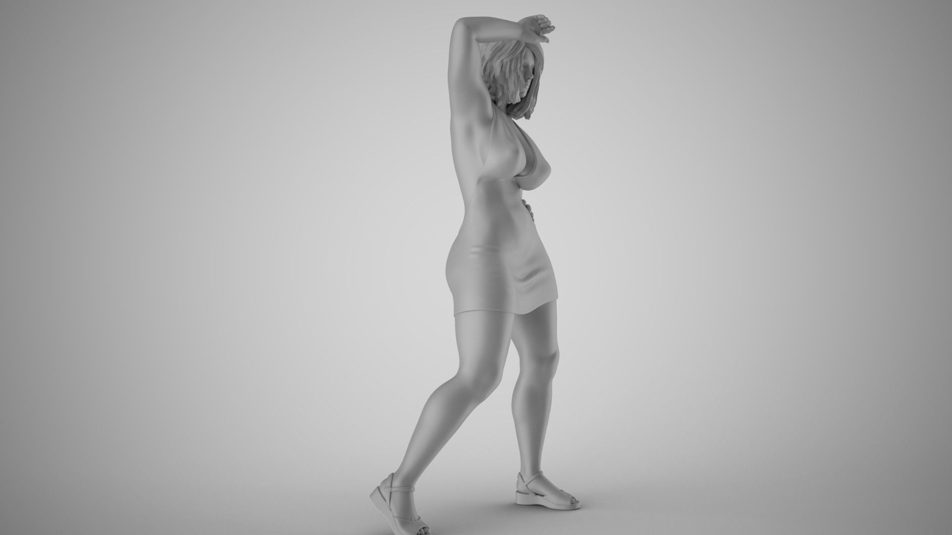 Admire Her Beauty 2 3D print model_3