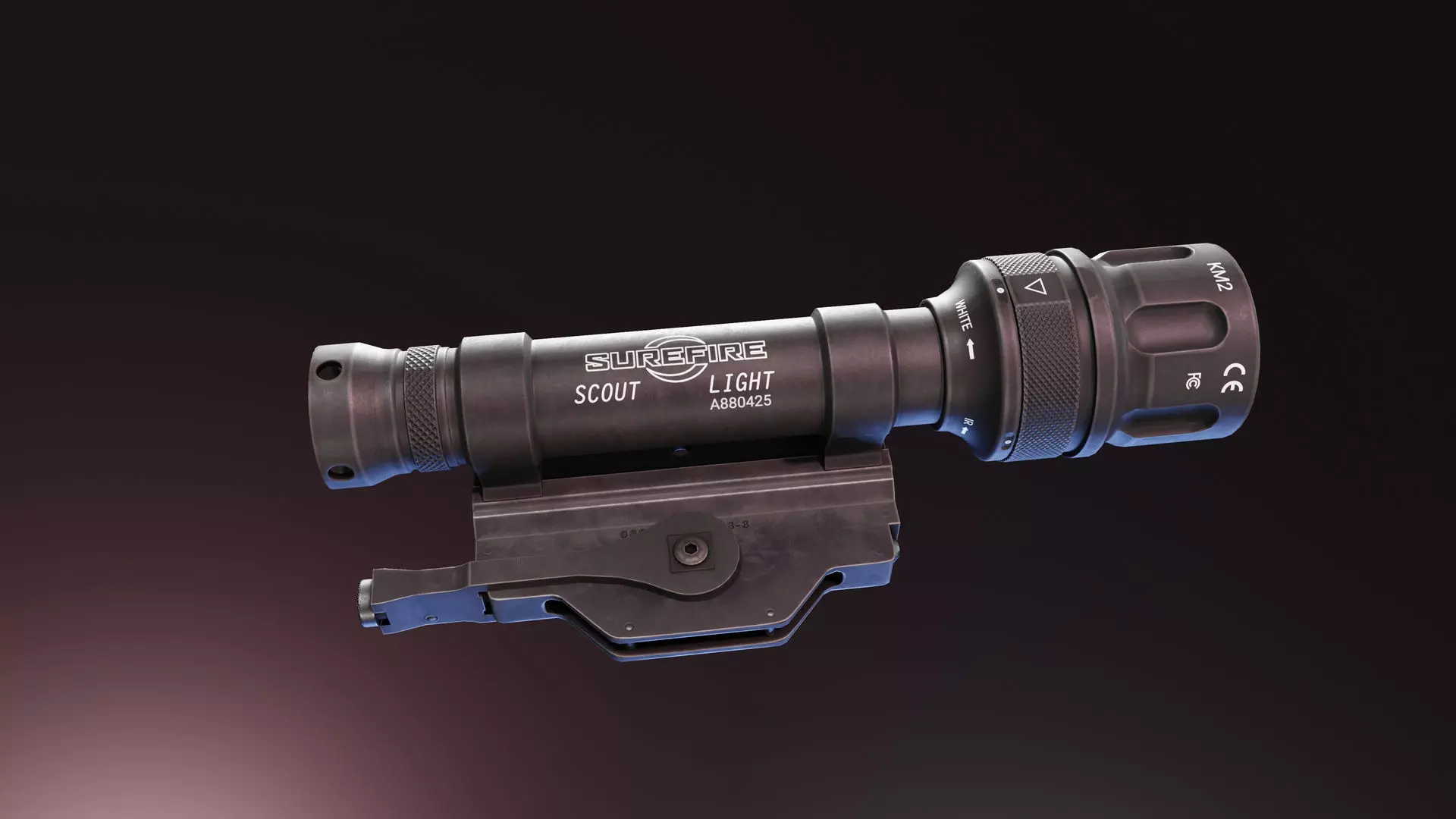 Surefire M620V Light Low-poly 3D model_0