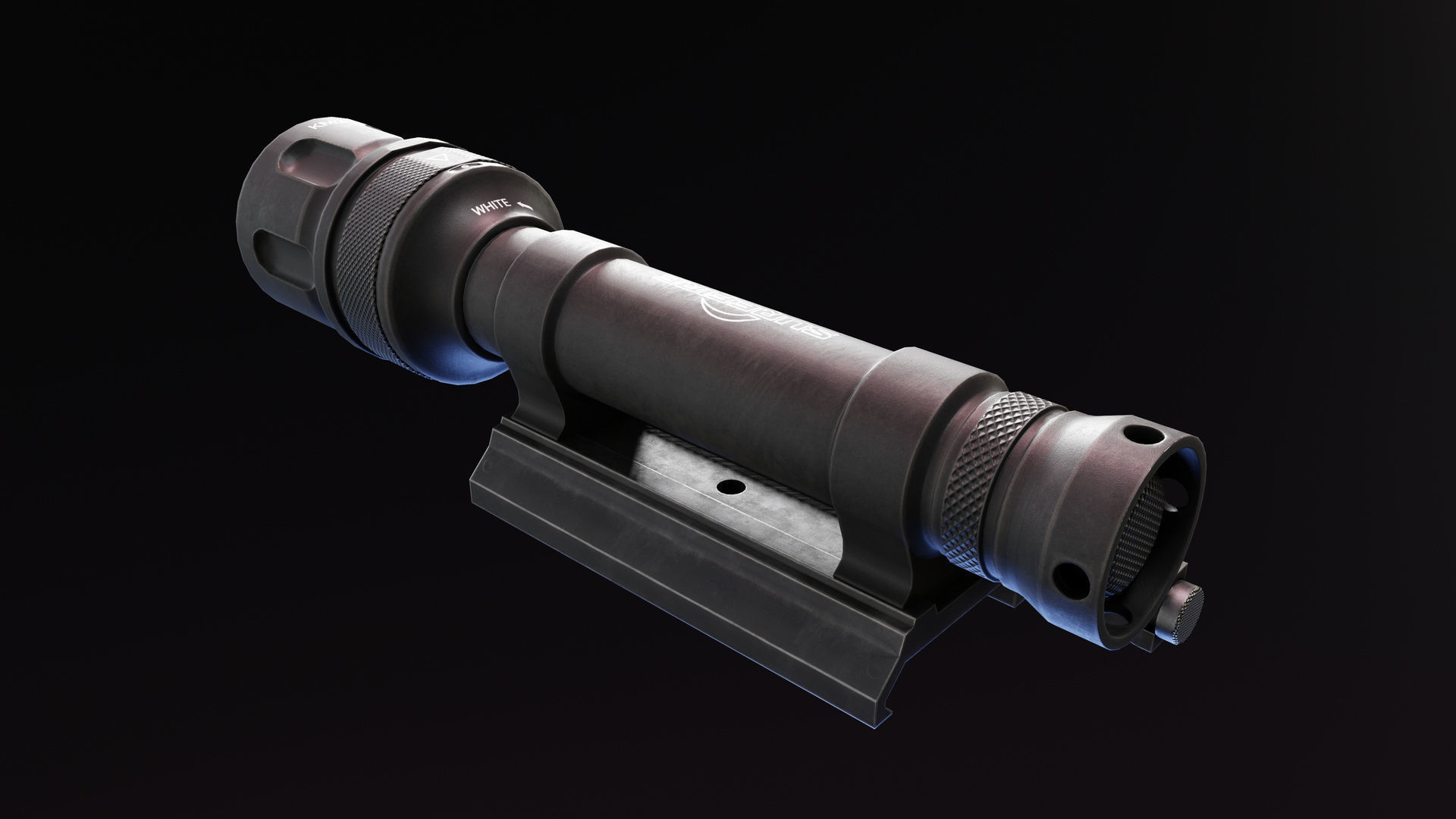 Surefire M620V Light Low-poly 3D model_3