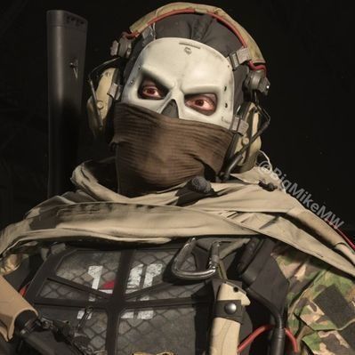 Mw2 GHOST Operator Mask Call of Duty Modern Warfare Mask 3D print model_5