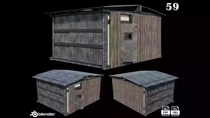 Medieval Houses 59- 4K Textures Game Ready