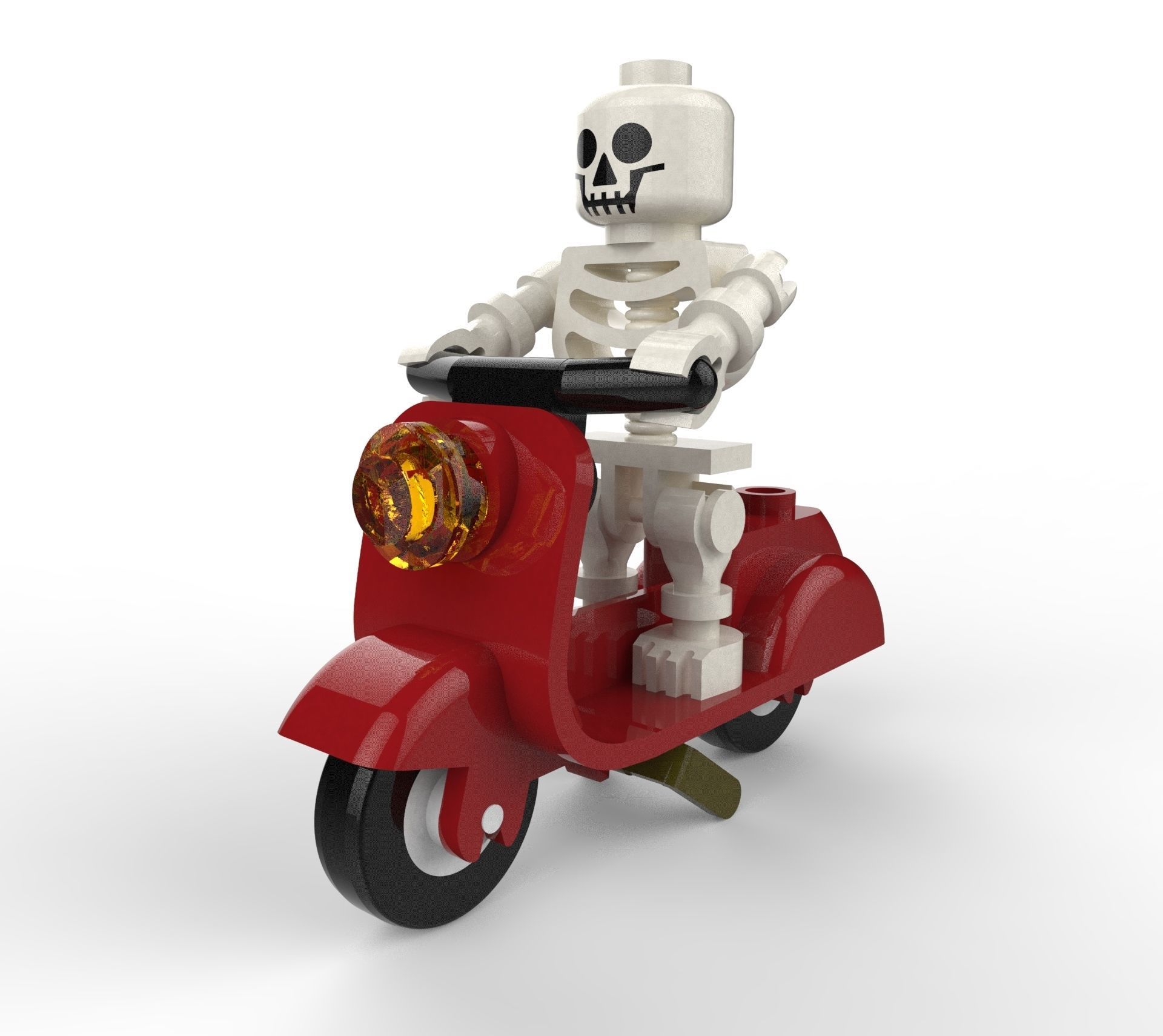 Lego Skeleton - Vespa 3D model_1
