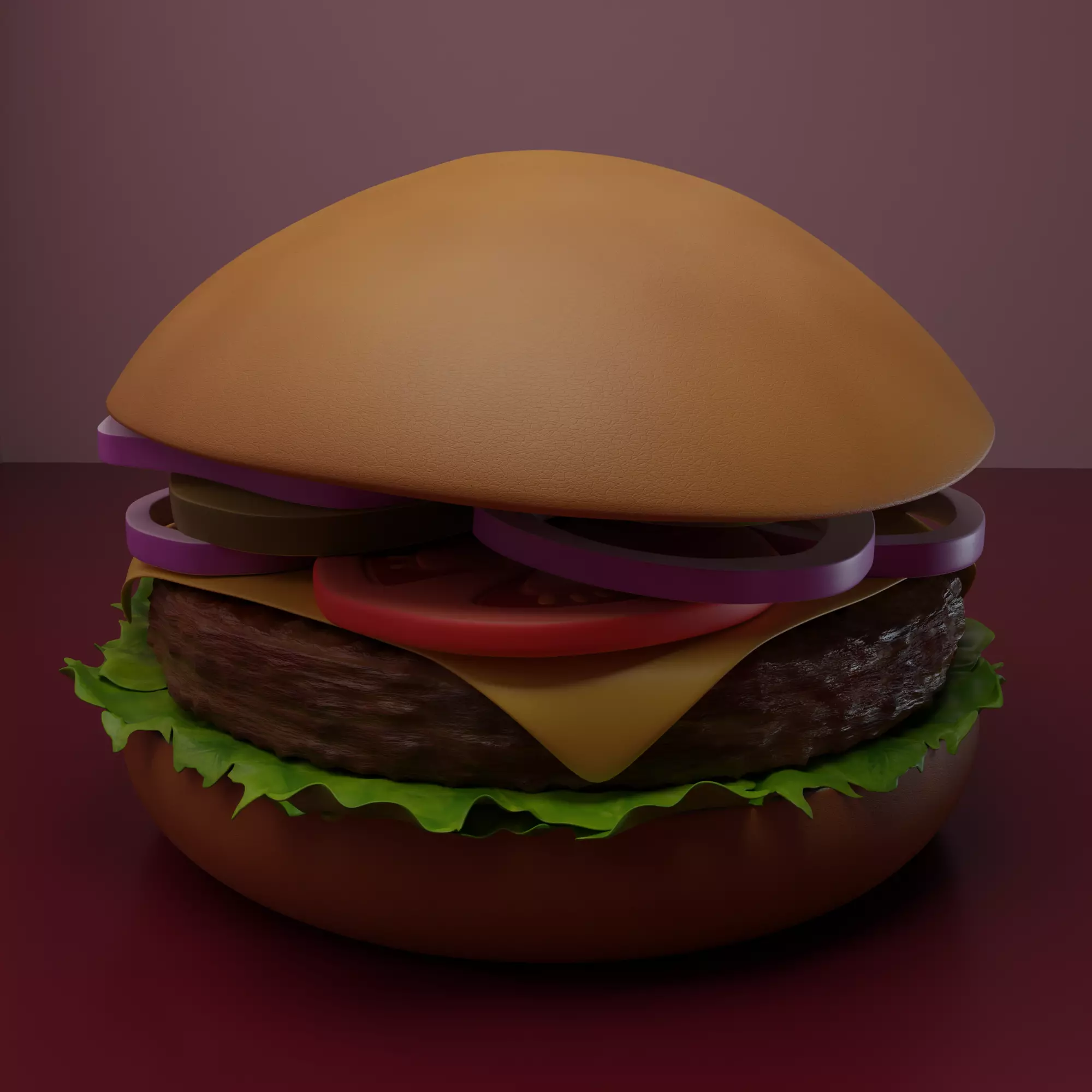 Hamburger 3D print model_0