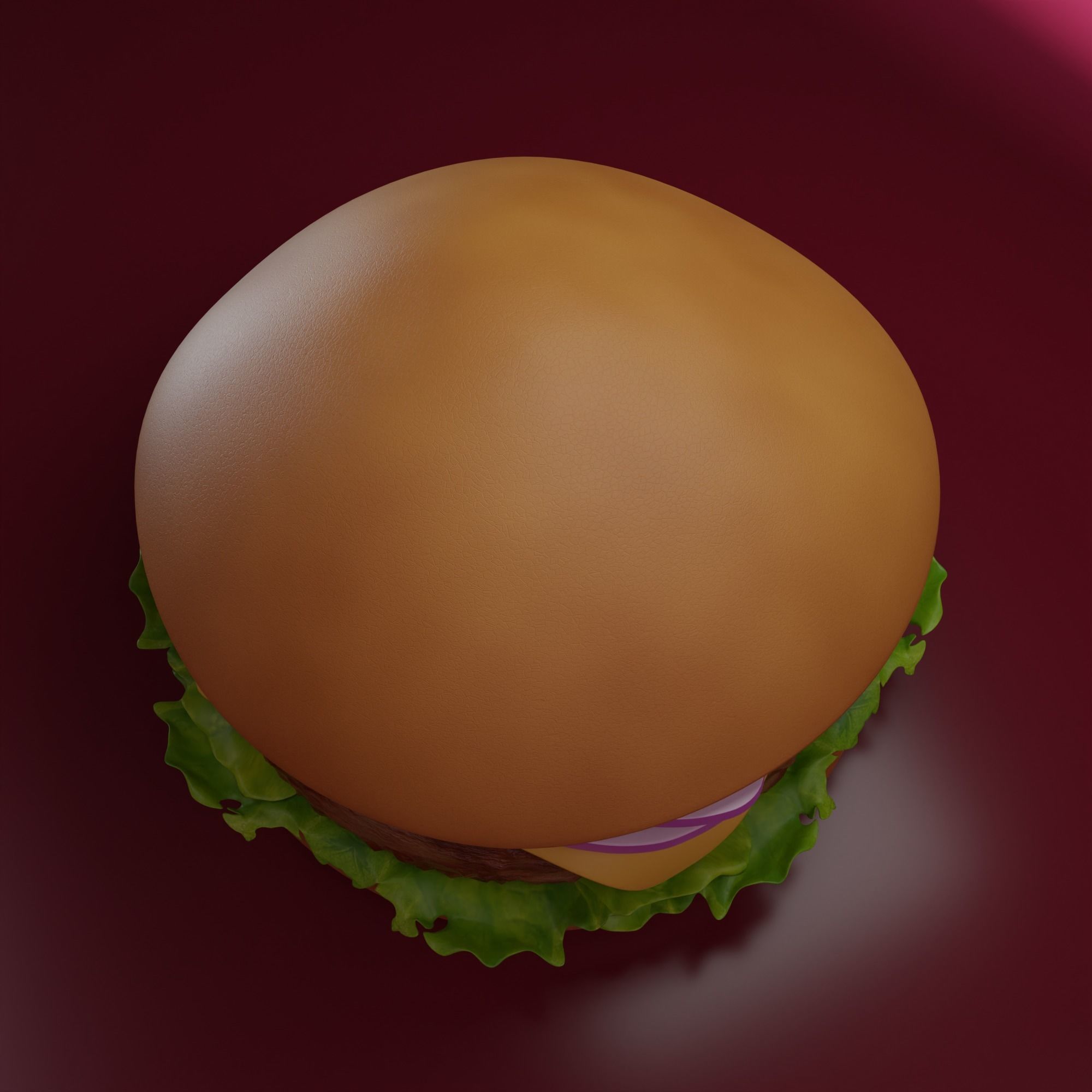 Hamburger 3D print model_5