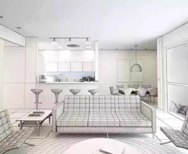 Interior Modern Light Living Room