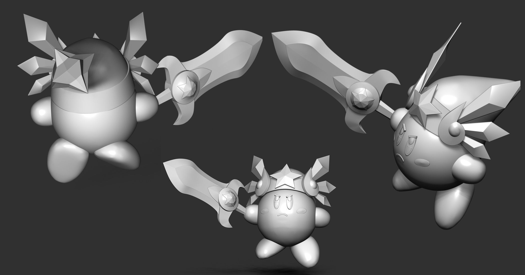 Kirby 3D print model_4