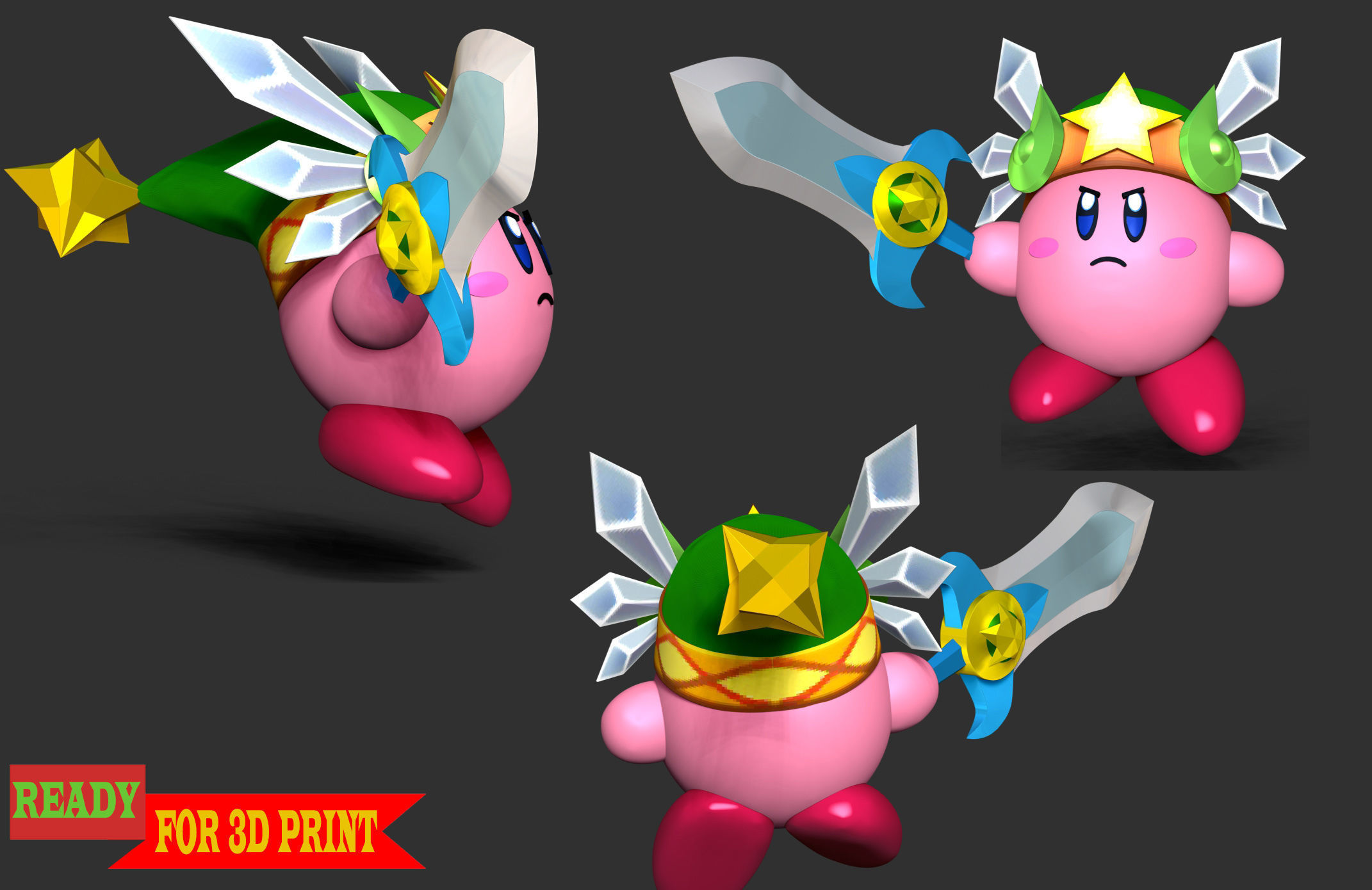 Kirby 3D print model_2