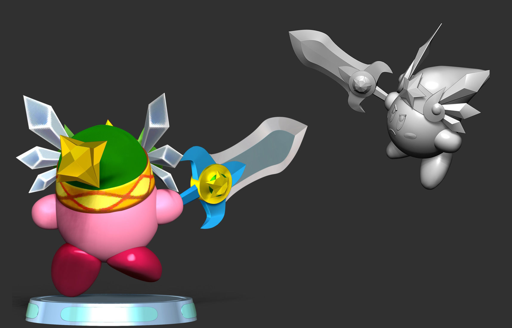 Kirby 3D print model_7