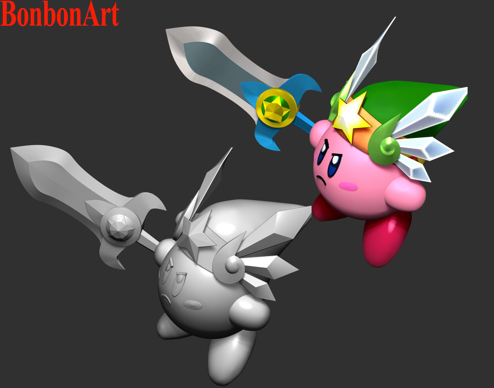 Kirby 3D print model_5