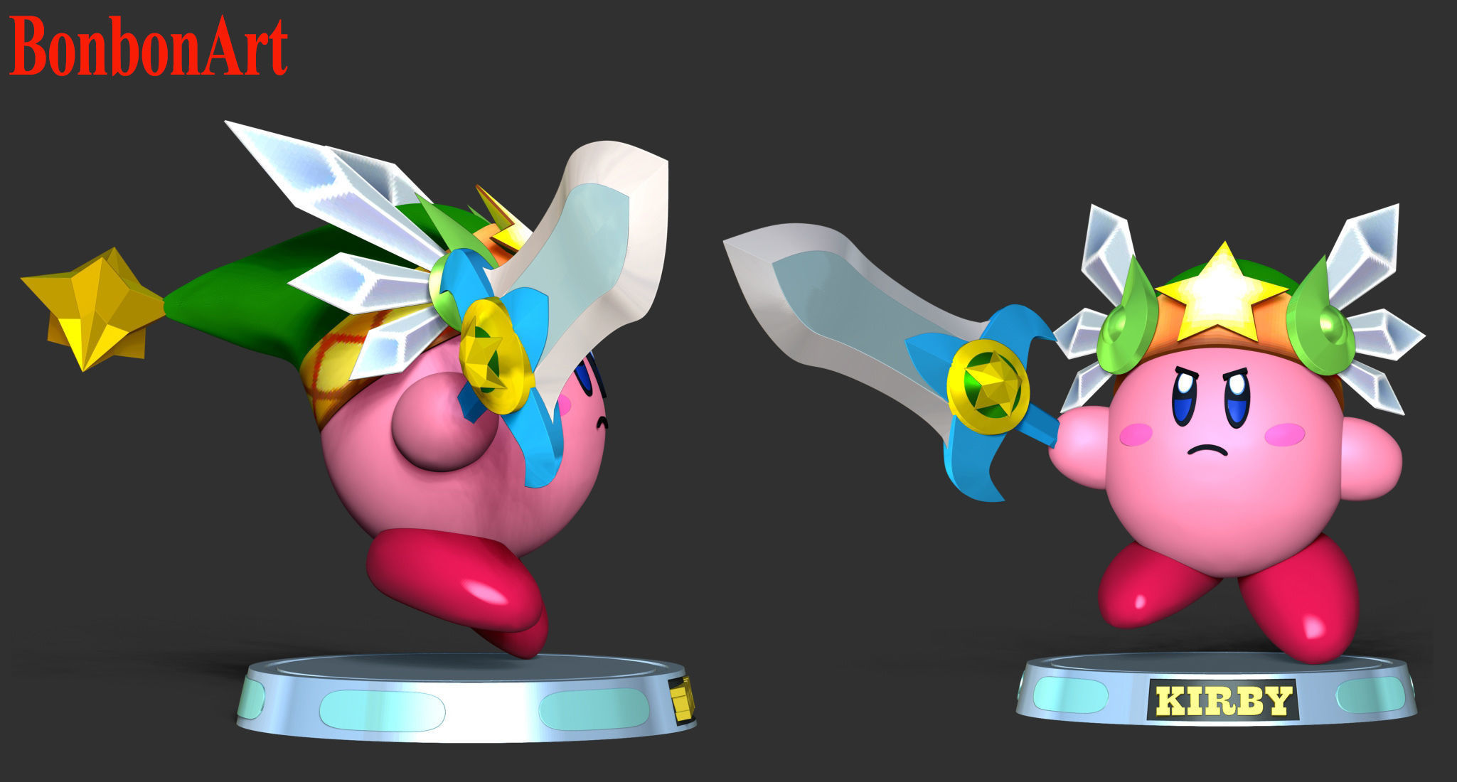 Kirby 3D print model_8