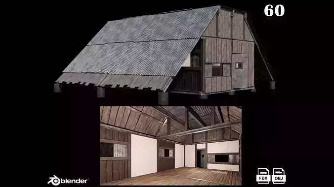 Medieval Houses 60- 4K Textures Game Ready