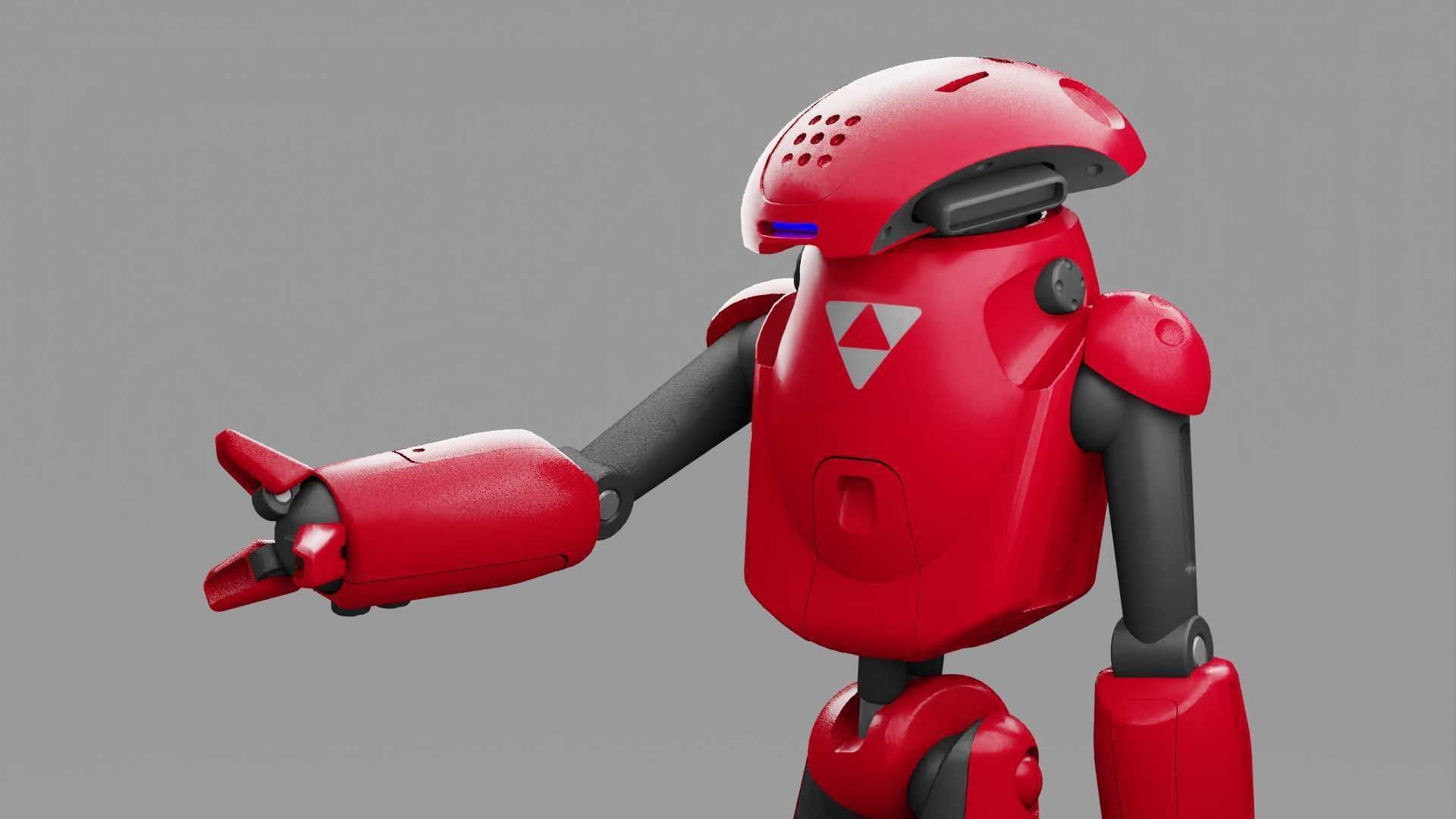 UTILITY BOT SOPHY RIGGED 3D model_1