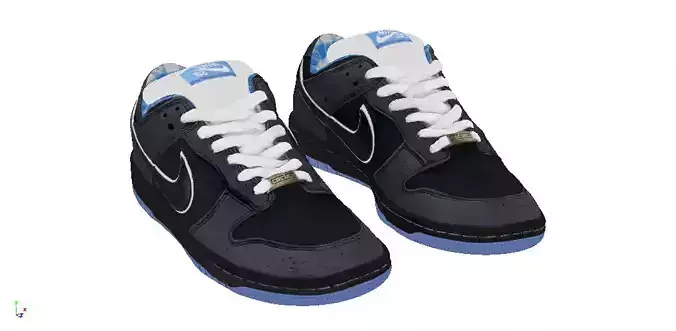 Nike Dunk SB Low Lobster fashion sneaker 3D model