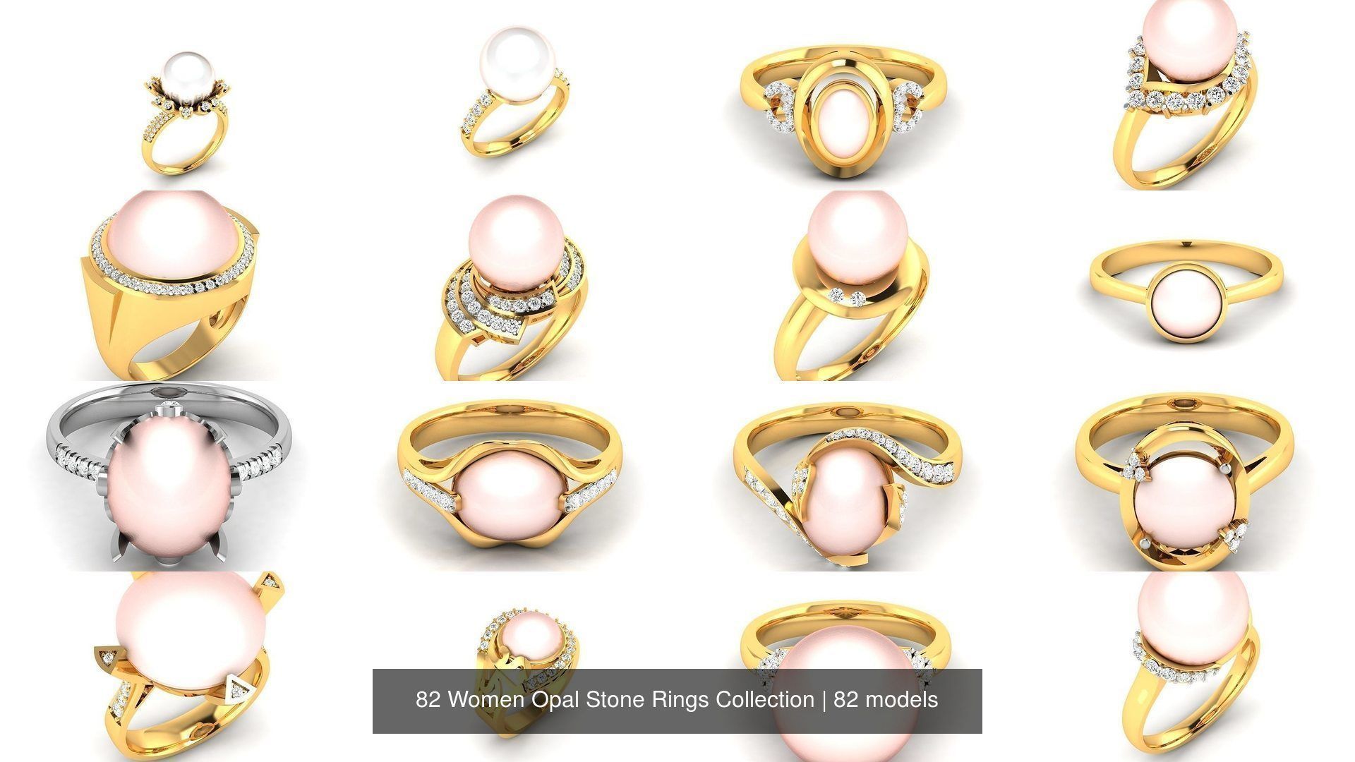 82 Women Opal Stone Rings Collection _6