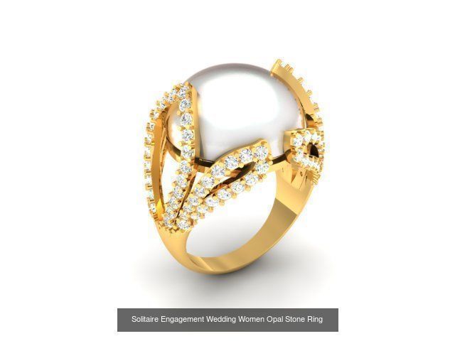 82 Women Opal Stone Rings Collection _41