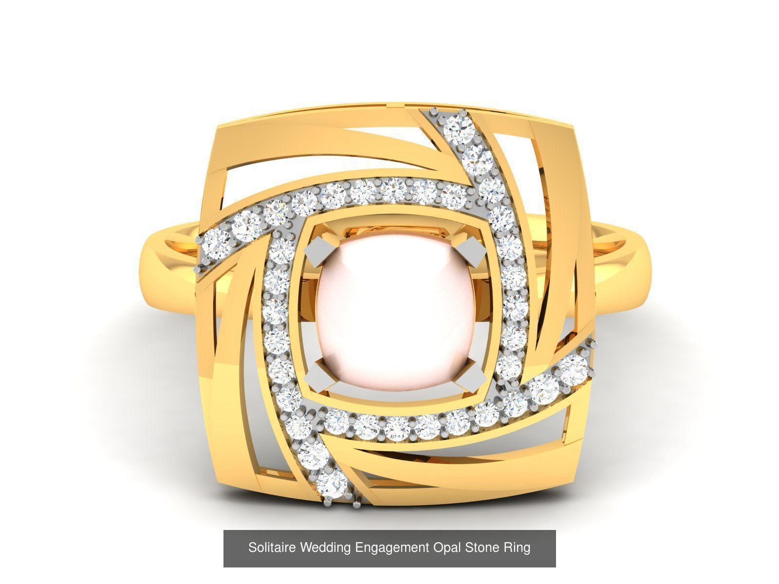 82 Women Opal Stone Rings Collection _91