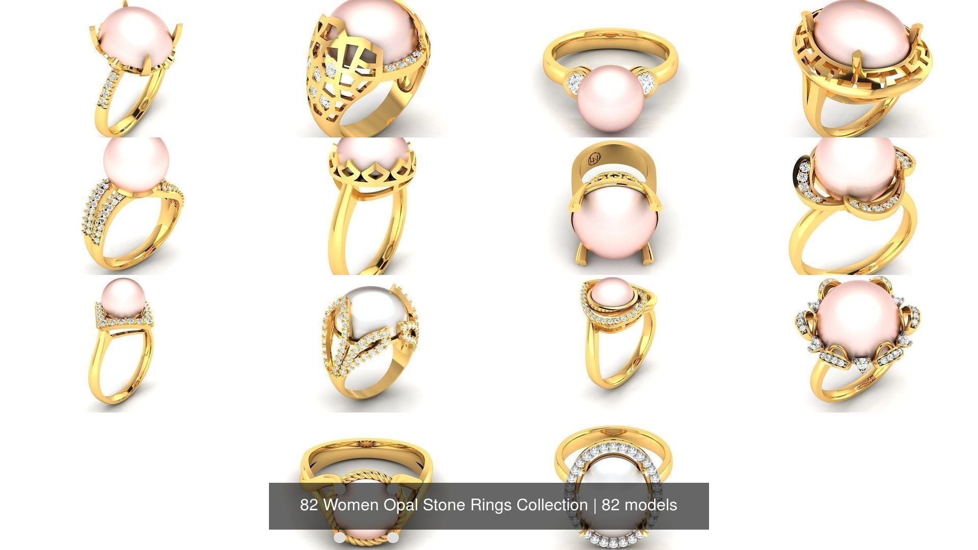 82 Women Opal Stone Rings Collection _3