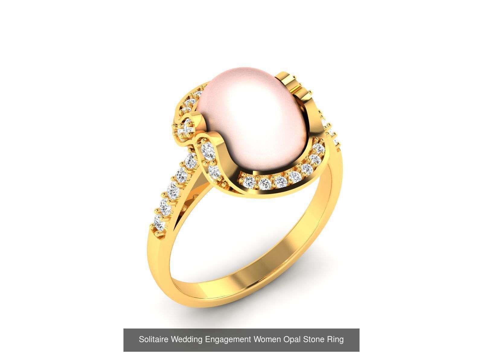 82 Women Opal Stone Rings Collection _44