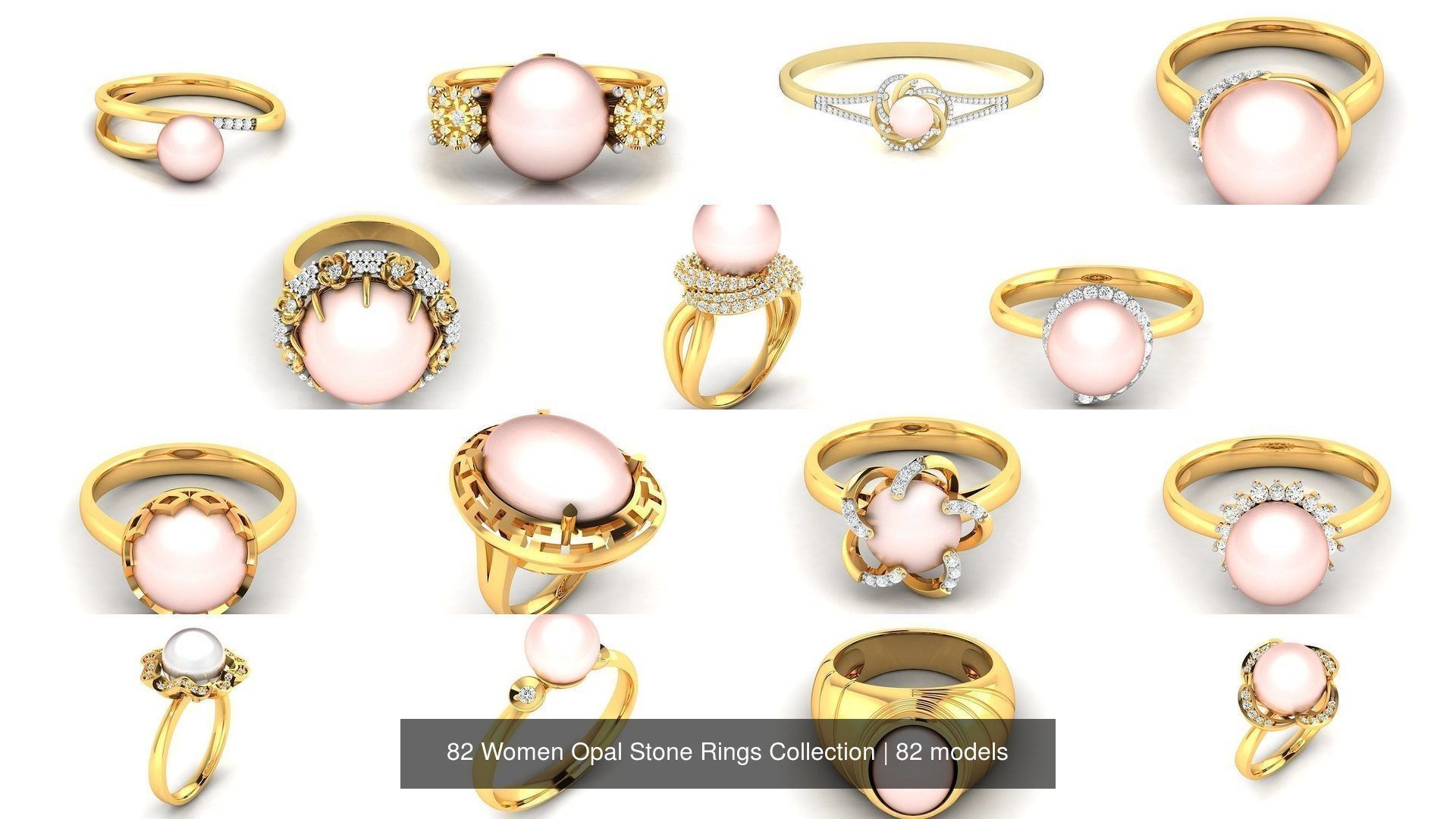 82 Women Opal Stone Rings Collection _7