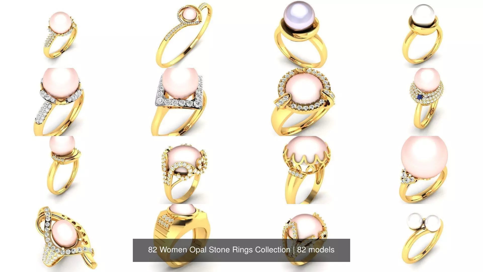 82 Women Opal Stone Rings Collection _1