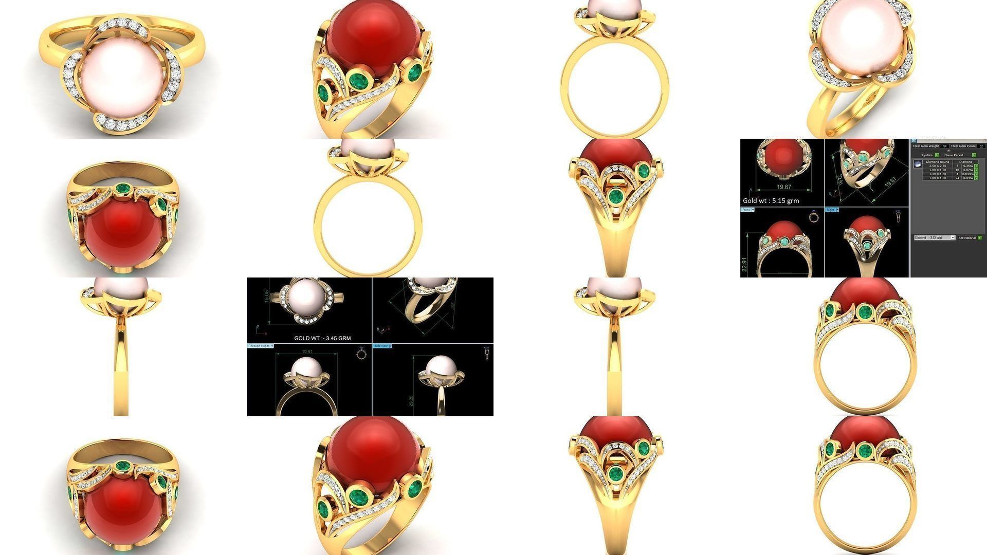 82 Women Opal Stone Rings Collection _14