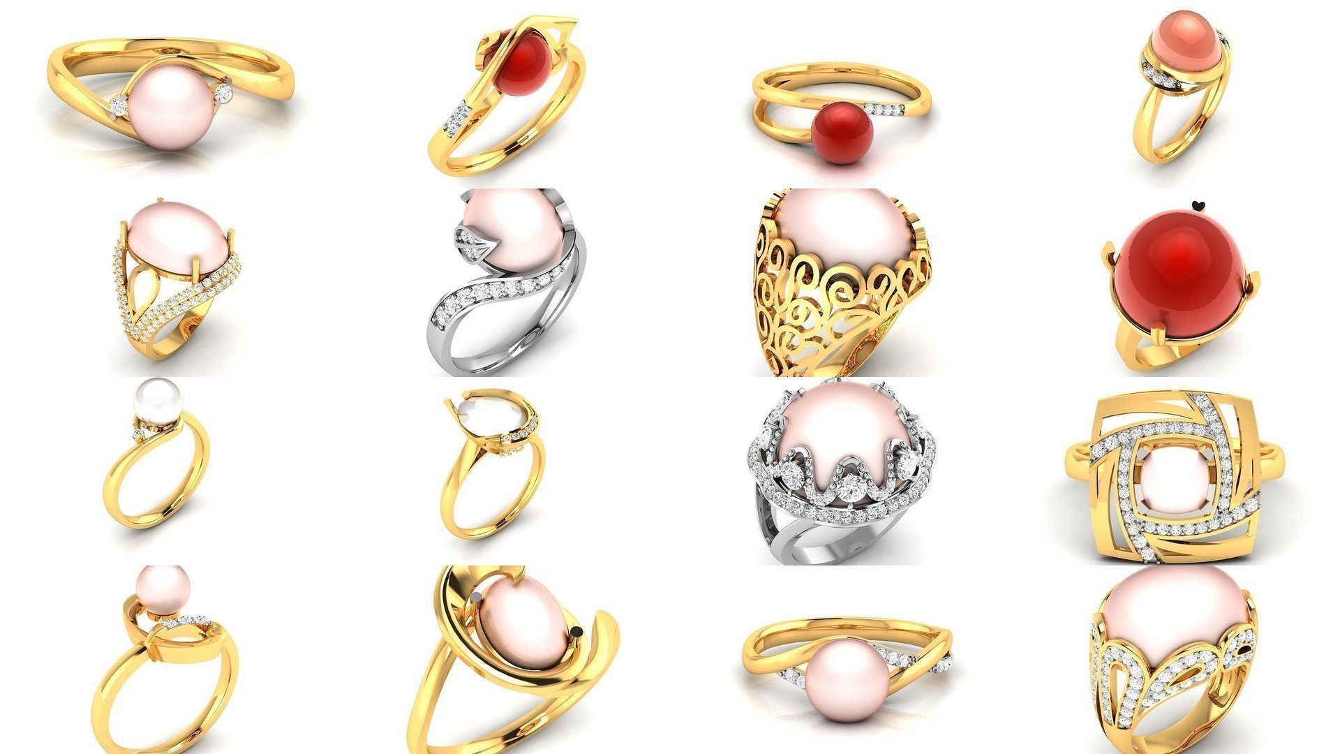 82 Women Opal Stone Rings Collection _12