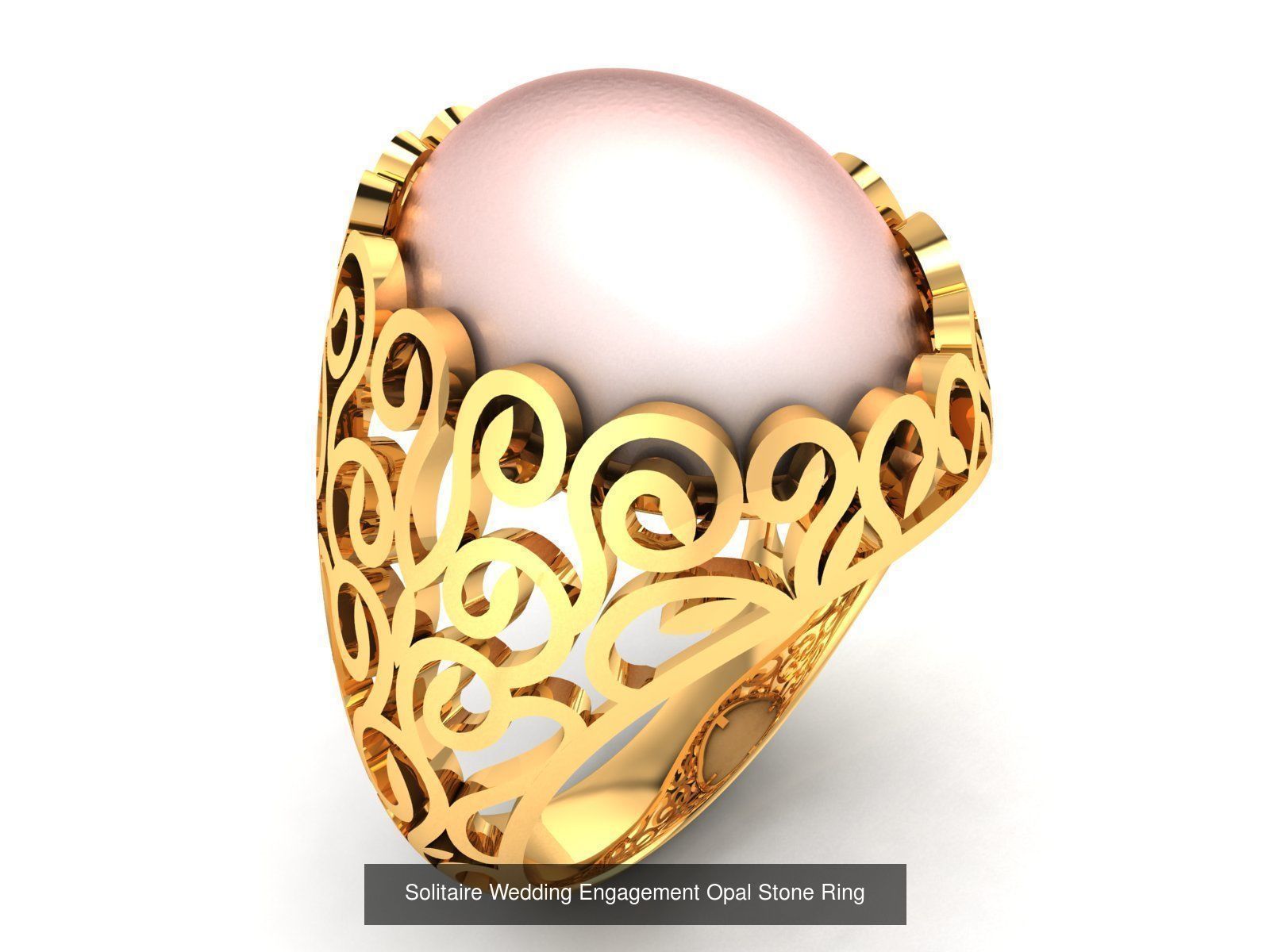 82 Women Opal Stone Rings Collection _86