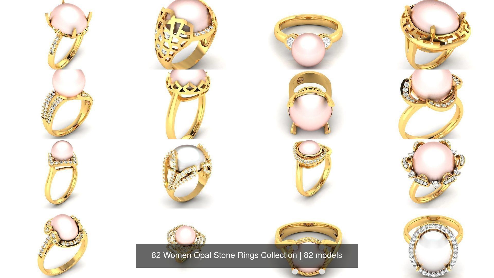 82 Women Opal Stone Rings Collection _4