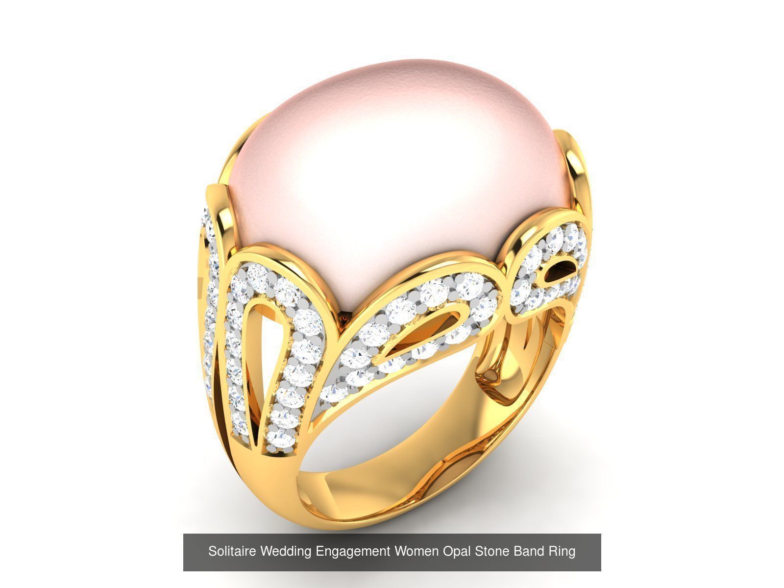 82 Women Opal Stone Rings Collection _95