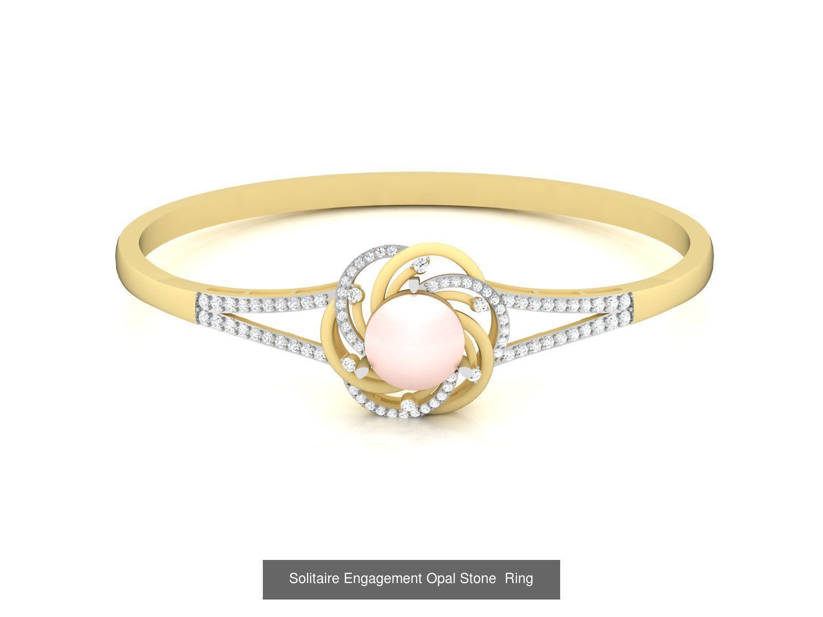 82 Women Opal Stone Rings Collection _50