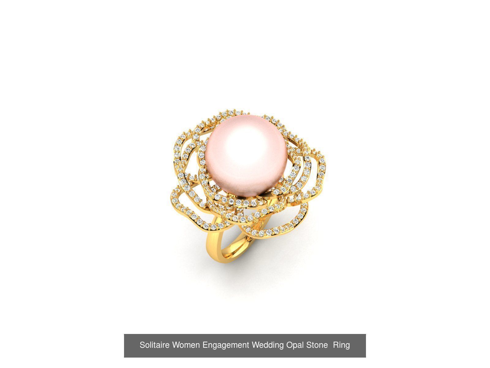 82 Women Opal Stone Rings Collection _45