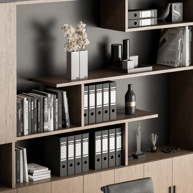 Office Furniture - Manager Set 3D model_3