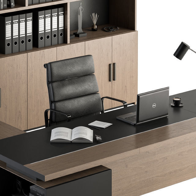 Office Furniture - Manager Set 3D model_2