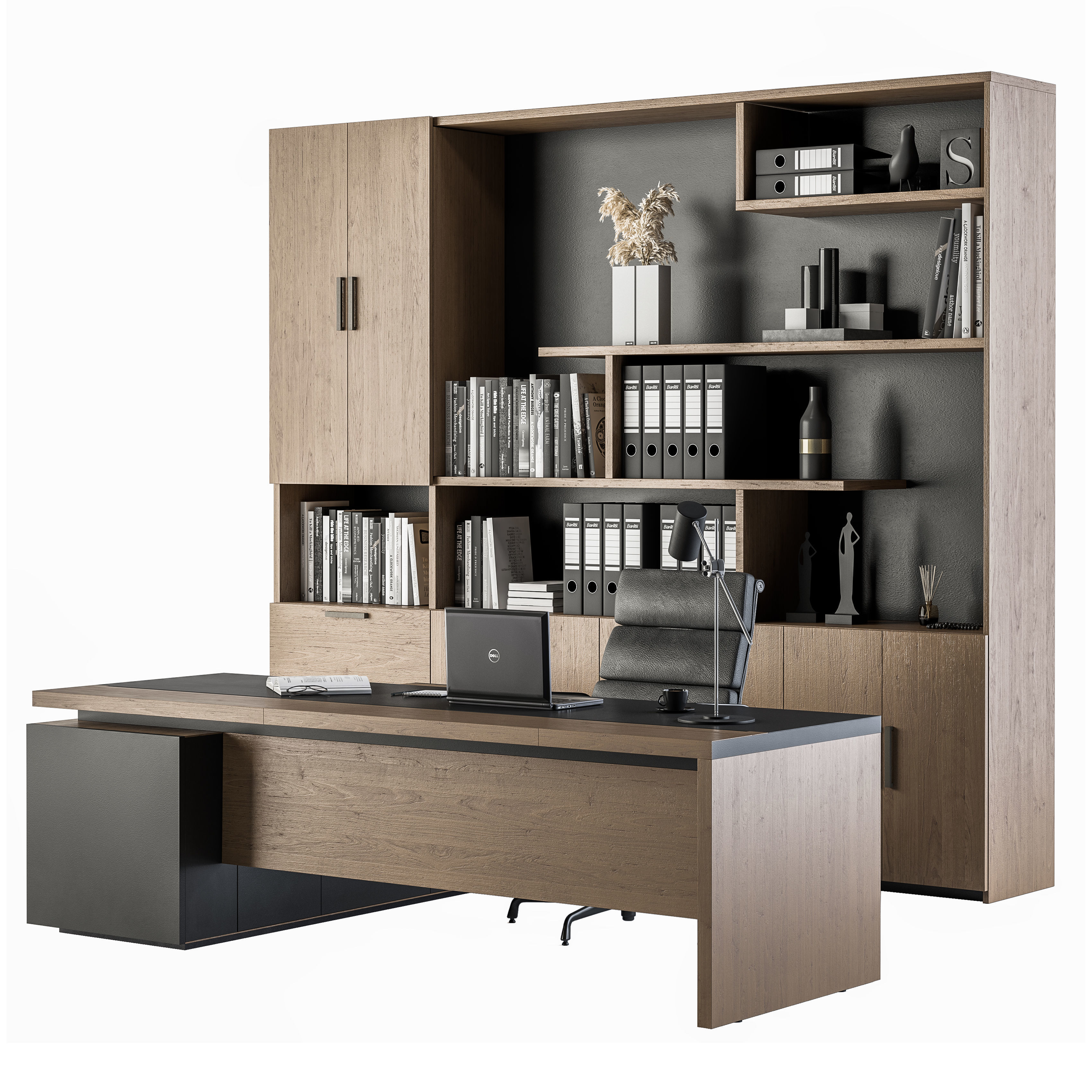 Office Furniture - Manager Set 3D model_1