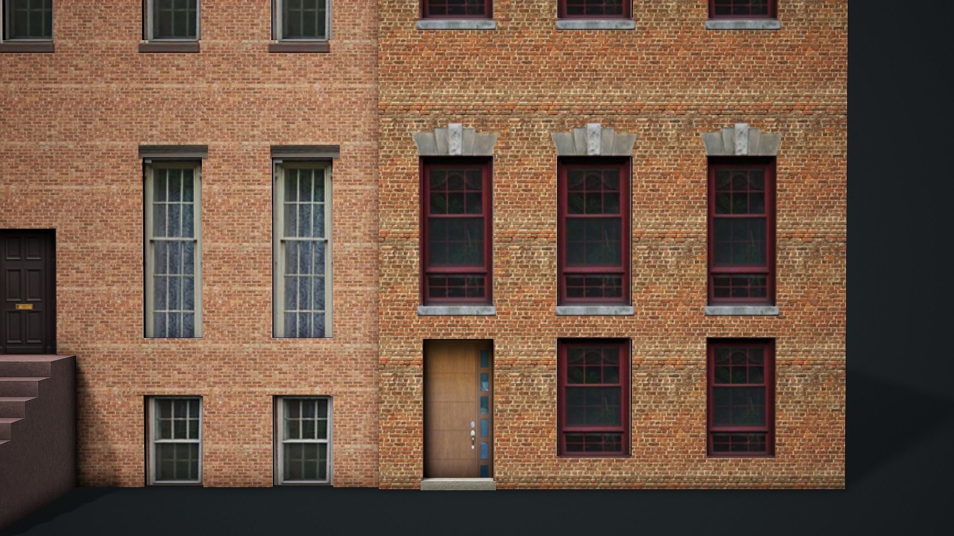 Modern House 02 - Low Poly Game Ready Low-poly 3D model_7