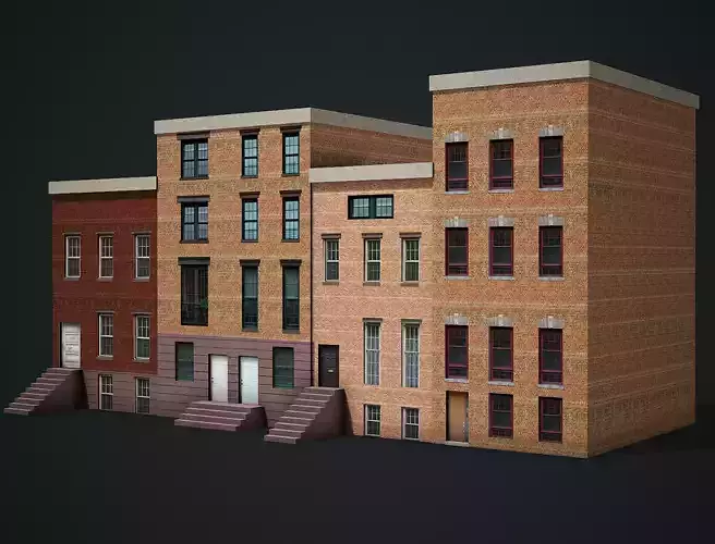 Modern House 02 - Low Poly Game Ready