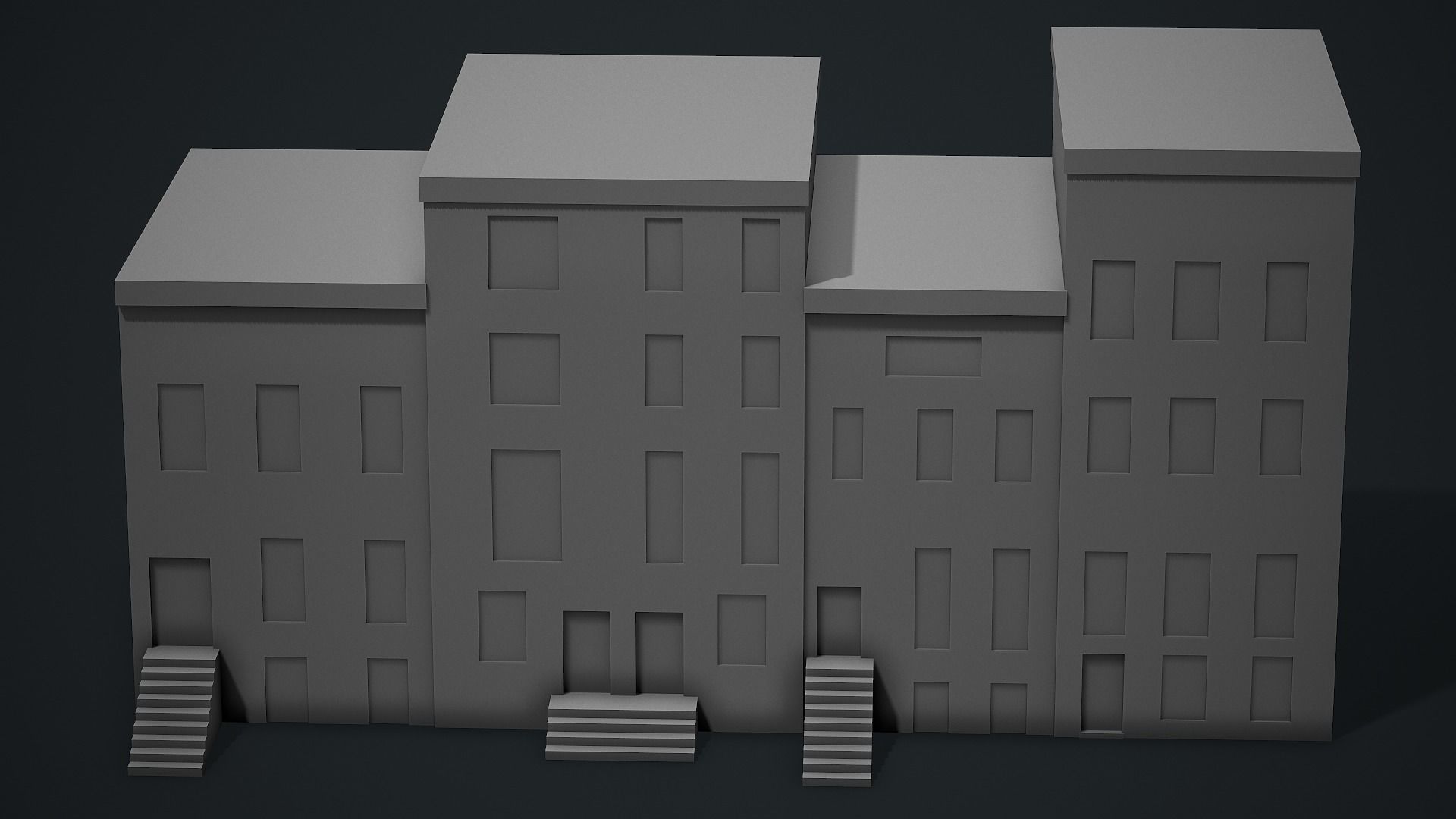 Modern House 02 - Low Poly Game Ready Low-poly 3D model_10