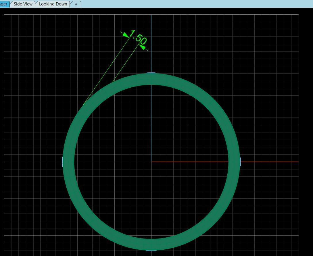 Wedding rings Love Collection version1 All Sizes 4 stone 3D print model_3