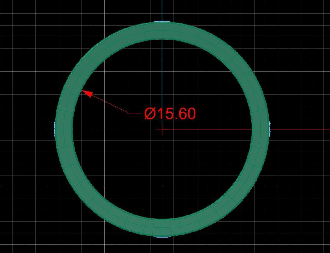 Wedding rings Love Collection version1 All Sizes 4 stone 3D print model_12